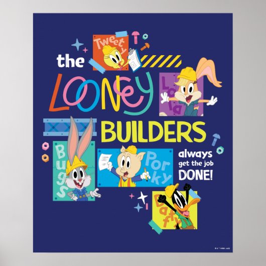 BUGS BUNNY BUILDERS™| ルーニー・ビルダーズ・コラージュ ポスター (正面)