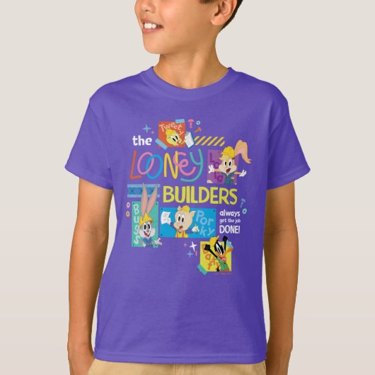 BUGS BUNNY BUILDERS™| ルーニー・ビルダーズ・コラージュ Tシャツ (正面)
