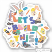 BUGS BUNNY BUILDERS™|「レッツ・ビルド・ディス」コラージュ シール (正面)