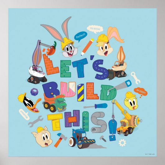 BUGS BUNNY BUILDERS™|「レッツ・ビルド・ディス」コラージュ ポスター (正面)