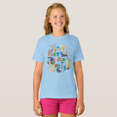 BUGS BUNNY BUILDERS™|「レッツ・ビルド・ディス」コラージュ Tシャツ (正面フル)