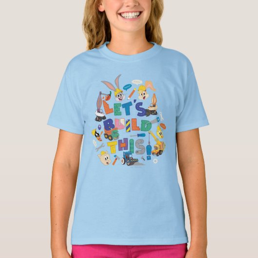 BUGS BUNNY BUILDERS™|「レッツ・ビルド・ディス」コラージュ Tシャツ (正面)