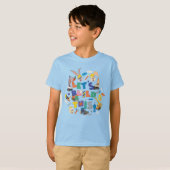 BUGS BUNNY BUILDERS™|「レッツ・ビルド・ディス」コラージュ Tシャツ (正面フル)