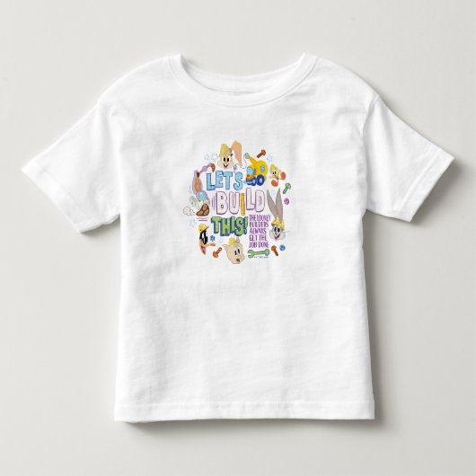 BUGS BUNNY BUILDERS™| 「レッツ・ビルド・ディス」スケッチ トドラーTシャツ (正面)