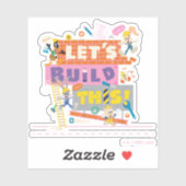 BUGS BUNNY BUILDERS™| 「レッツ・ビルド・ディス」建設現場 シール (シート)