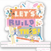 BUGS BUNNY BUILDERS™| 「レッツ・ビルド・ディス」建設現場 シール (正面)