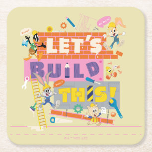 BUGS BUNNY BUILDERS™ 「レッツ・ビルド・ディス」建設現場 スクエアペーパーコースター