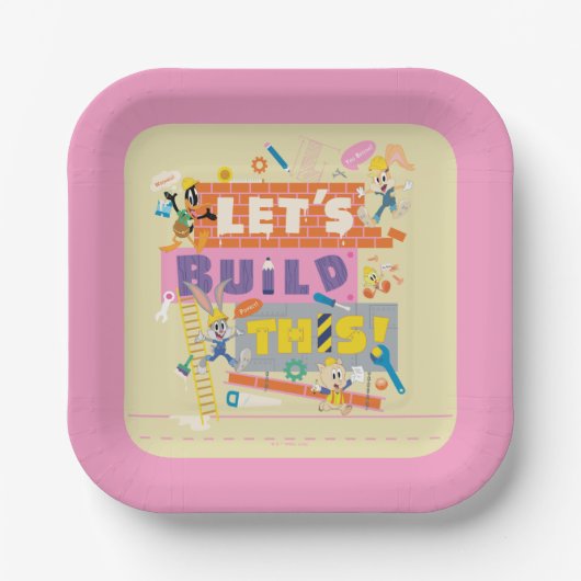 BUGS BUNNY BUILDERS™| 「レッツ・ビルド・ディス」建設現場 ペーパープレート (正面)