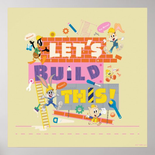 BUGS BUNNY BUILDERS™| 「レッツ・ビルド・ディス」建設現場 ポスター (正面)