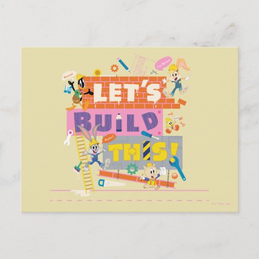 BUGS BUNNY BUILDERS™| 「レッツ・ビルド・ディス」建設現場 ポストカード (正面)