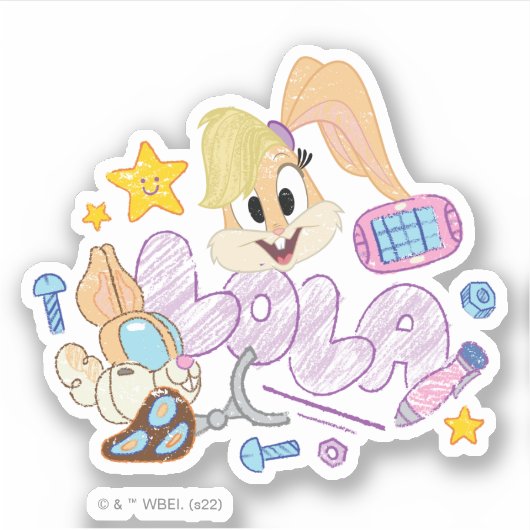 BUGS BUNNY BUILDERS™| ローラ・スケッチアート シール (正面)