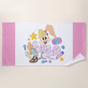 BUGS BUNNY BUILDERS™  ローラ・スケッチアート ビーチタオル