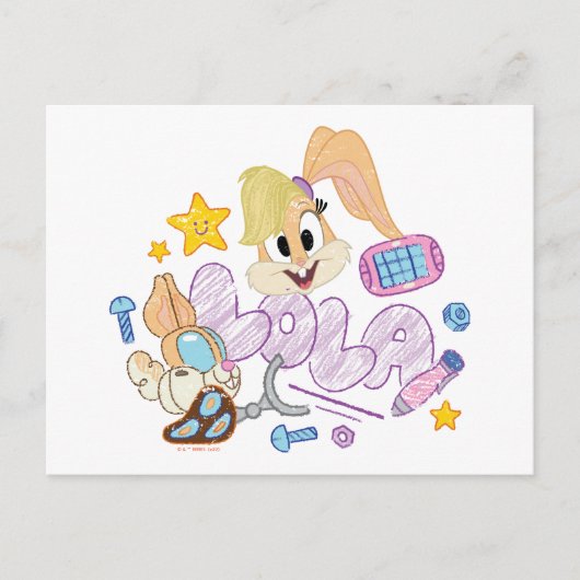 BUGS BUNNY BUILDERS™| ローラ・スケッチアート ポストカード (正面)