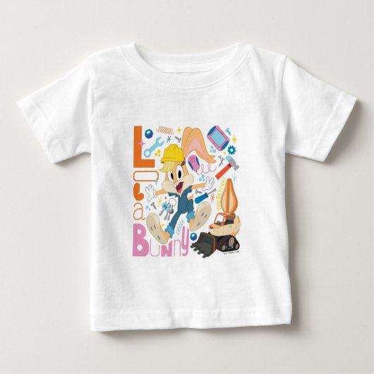 BUGS BUNNY BUILDERS™| ローラ・バニー作業ツール ベビーTシャツ (正面)