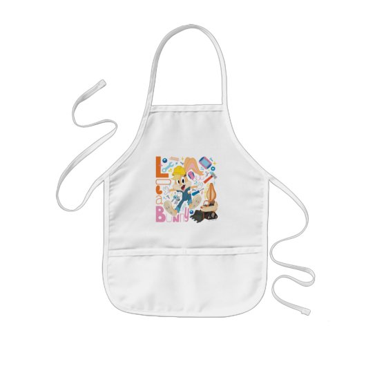 BUGS BUNNY BUILDERS™| ローラ・バニー作業ツール 子供用エプロン (正面)