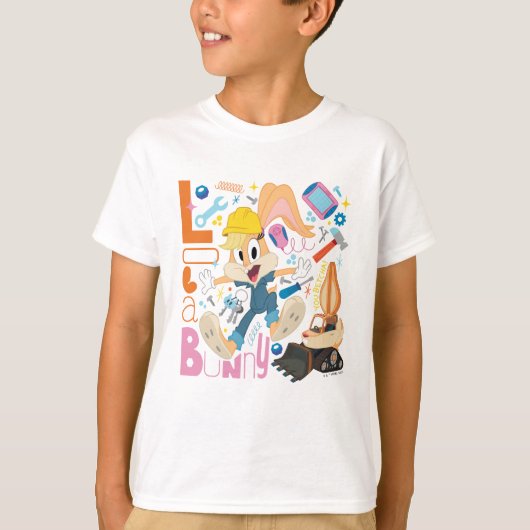 BUGS BUNNY BUILDERS™| ローラ・バニー作業ツール Tシャツ (正面)