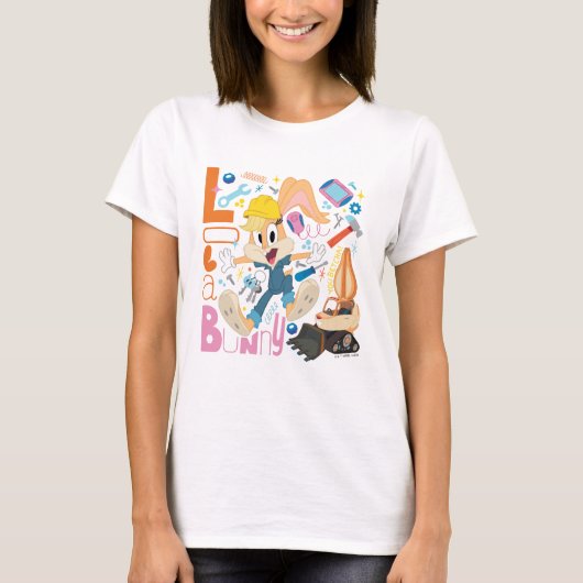 BUGS BUNNY BUILDERS™| ローラ・バニー作業ツール Tシャツ (正面)