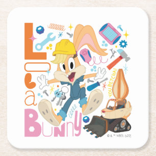 BUGS BUNNY BUILDERS™ ローラ・バニー作業道具 スクエアペーパーコースター