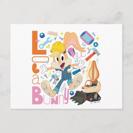 BUGS BUNNY BUILDERS™| ローラ・バニー作業道具 ポストカード (正面)