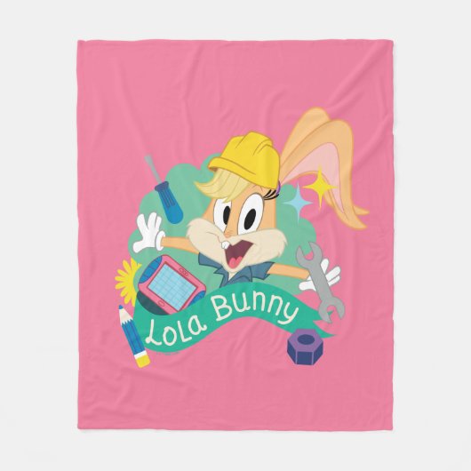BUGS BUNNY BUILDERS™| ローラ・バニー キャラクター グラフィック フリースブランケット (正面)