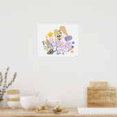 BUGS BUNNY BUILDERS™| ローラ・バニー スケッチアート ポスター (キッチン)