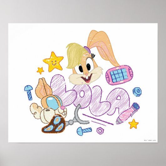 BUGS BUNNY BUILDERS™| ローラ・バニー スケッチアート ポスター (正面)