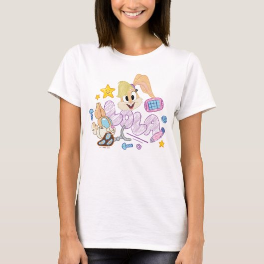 BUGS BUNNY BUILDERS™| ローラ・バニー スケッチアート Tシャツ (正面)