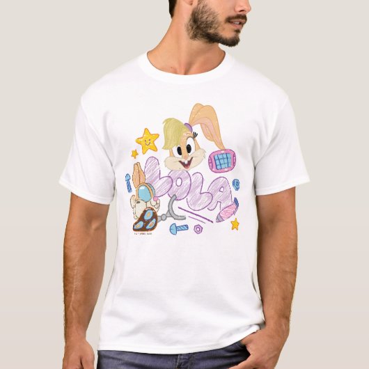 BUGS BUNNY BUILDERS™| ローラ・バニー スケッチアート Tシャツ (正面)