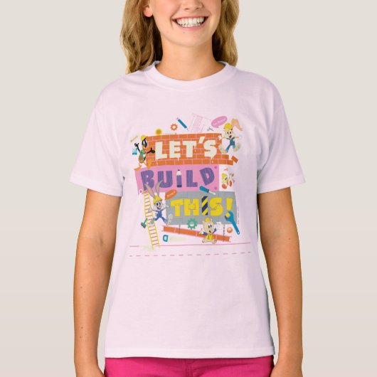 BUGS BUNNY BUILDERS™| 「建築開始!」の工事現場 Tシャツ (正面)