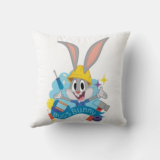 BUGS BUNNY BUILDERS™| BUGS BUNNY™ Character Art クッション (裏面)