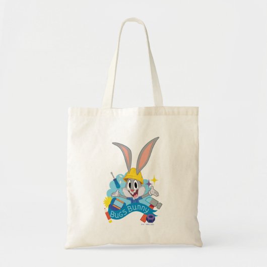 BUGS BUNNY BUILDERS™| BUGS BUNNY™ Character Art トートバッグ (正面)