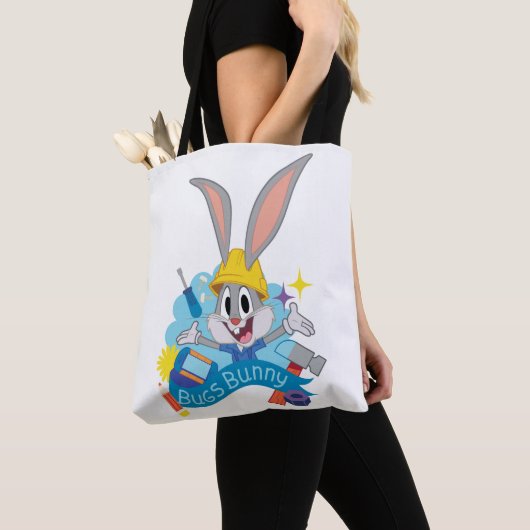 BUGS BUNNY BUILDERS™| BUGS BUNNY™ Character Art トートバッグ (クローズアップ)