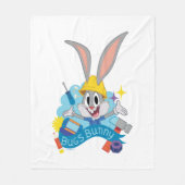 BUGS BUNNY BUILDERS™| BUGS BUNNY™ Character Art フリースブランケット (正面)