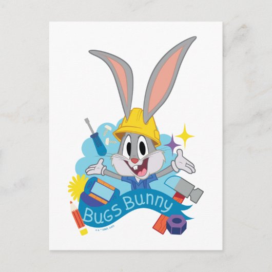 BUGS BUNNY BUILDERS™| BUGS BUNNY™ Character Art ポストカード (正面)