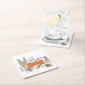 BUGS BUNNY BUILDERS™| BUGS BUNNY™ Sketch Art スクエアペーパーコースター (インサイチュ)