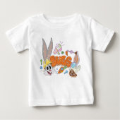 BUGS BUNNY BUILDERS™| BUGS BUNNY™ Sketch Art ベビーTシャツ (正面)