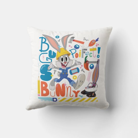 BUGS BUNNY BUILDERS™| BUGS BUNNY™ Work Tools クッション (裏面)
