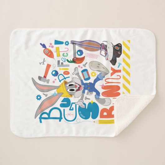 BUGS BUNNY BUILDERS™| BUGS BUNNY™ Work Tools シェルパブランケット (正面(横))