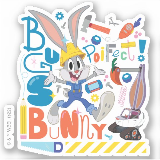 BUGS BUNNY BUILDERS™| BUGS BUNNY™ Work Tools シール (正面)
