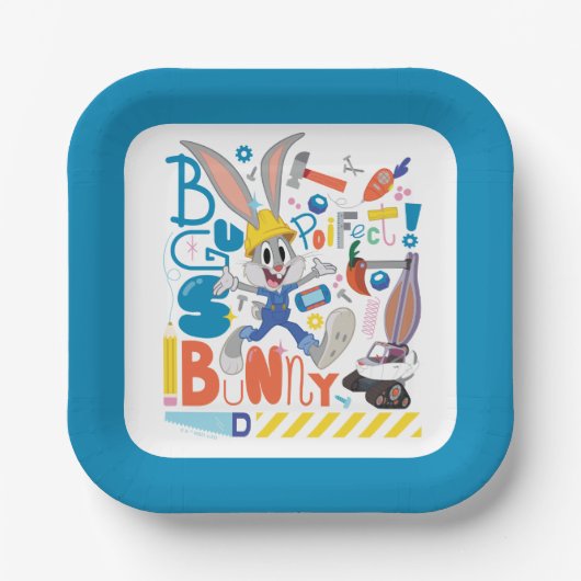 BUGS BUNNY BUILDERS™| BUGS BUNNY™ Work Tools ペーパープレート (正面)