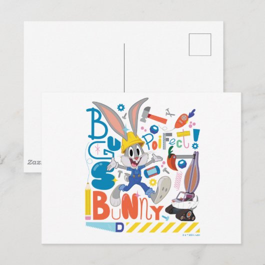 BUGS BUNNY BUILDERS™| BUGS BUNNY™ Work Tools ポストカード (正面/裏面)