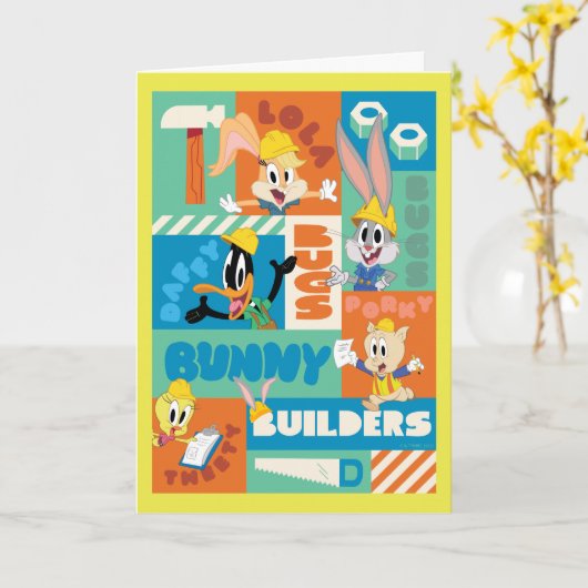 BUGS BUNNY BUILDERS™| Character Grid Pattern カード (黄色い花)