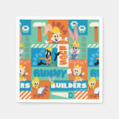 BUGS BUNNY BUILDERS™| Character Grid Pattern スタンダードカクテルナプキン (正面)