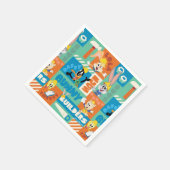 BUGS BUNNY BUILDERS™| Character Grid Pattern スタンダードカクテルナプキン (角)