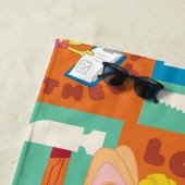 BUGS BUNNY BUILDERS™| Character Grid Pattern ビーチタオル (インサイチュ)