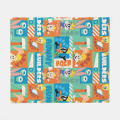 BUGS BUNNY BUILDERS™| Character Grid Pattern フリースブランケット (正面(横))