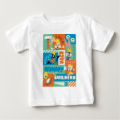 BUGS BUNNY BUILDERS™| Character Grid Pattern ベビーTシャツ (正面)