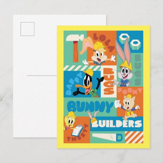 BUGS BUNNY BUILDERS™| Character Grid Pattern ポストカード (正面/裏面)