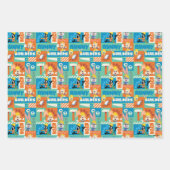 BUGS BUNNY BUILDERS™| Character Grid Pattern ラッピングペーパーシート (正面3)