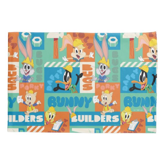 BUGS BUNNY BUILDERS™| Character Grid Pattern 枕カバー (裏面)